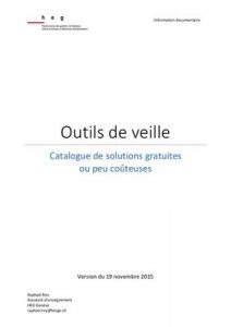 Outils de veille par Raphaël Rey