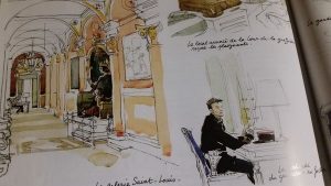 Carnets du Palais, regards sur le palais de justice de Paris dessinés par Noëlle Herrenschmidt écrits par Antoine Garapon. – Paris : LexisNexis, 2015.