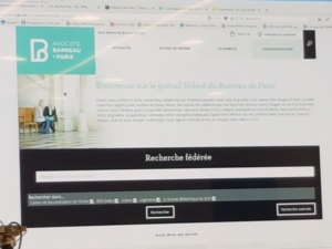 Moteur de recherche fédérée, Ordre des avocats de Paris, développé par PMB Services